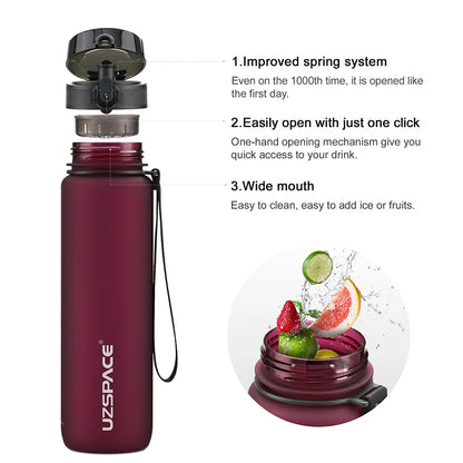 Sweatmode ™ Leakproof Sports Water Bottle – 500/800/1000ml, BPA-Free, Perfect for Gym & Outdoors